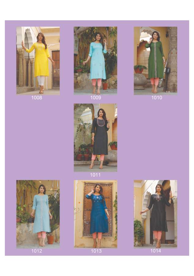 Fashion Story 1 Latest Party Wear Embroidery Fancy Kurti Collection
